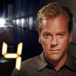 Jack Bauer beside the logo for the TV series 24